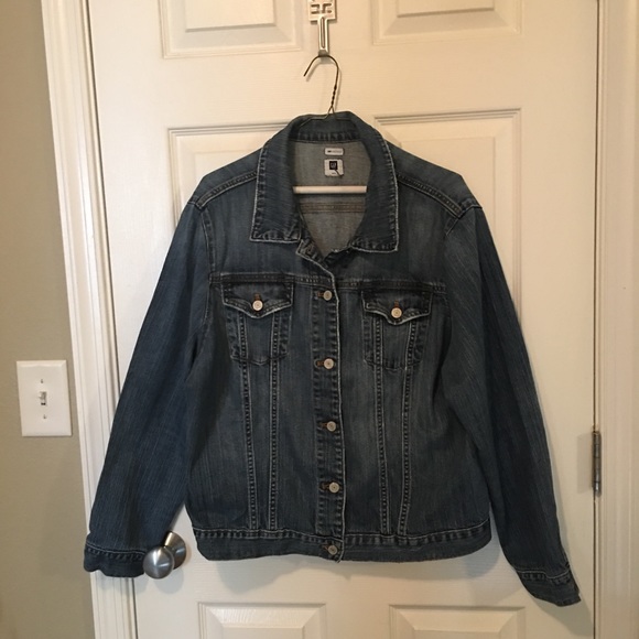GAP Jackets & Blazers - Gap women’s blue jean stretch XXL